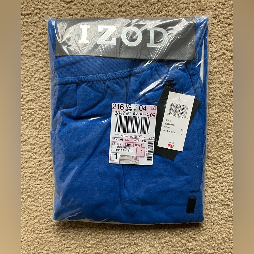 IZOD Men’s Large blue casual pants
